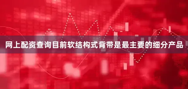 网上配资查询目前软结构式背带是最主要的细分产品